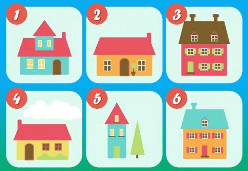 心理テスト：あなたは6つの家どれを選びますか   