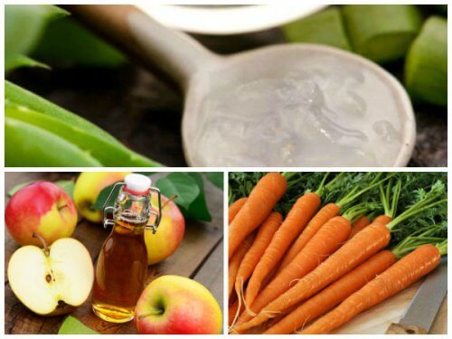 野菜とアロエとフルーツ