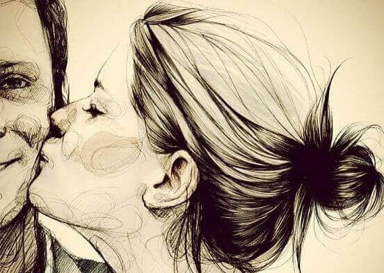 頬へのキス