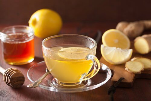 レモンとショウガ茶