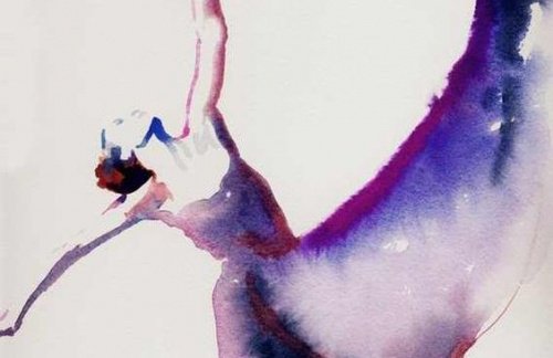 踊る女性