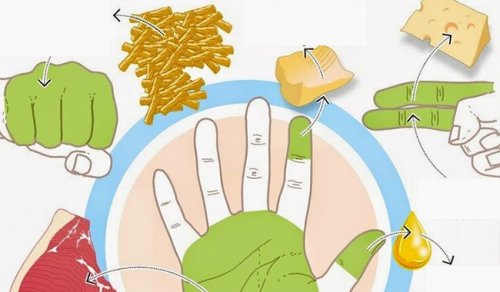 ハンドダイエット:手で正しい食事量を計る方法