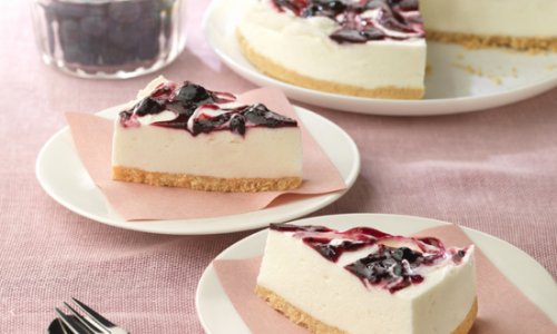 ヨーグルトで簡単ヘルシー!ブルーベリーチーズケーキの作り方