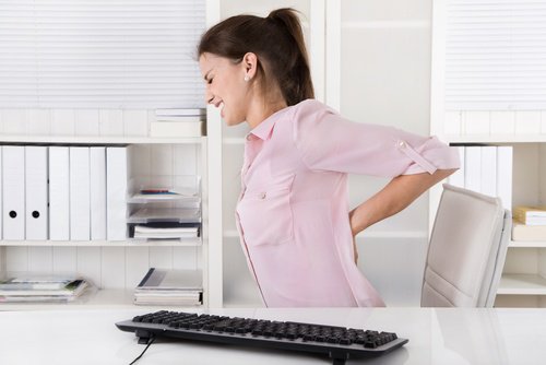 back pain in office