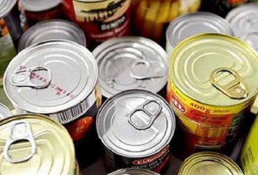 a lot of canned food