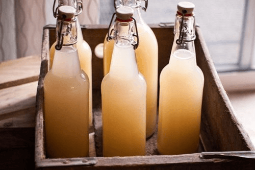 Bottles of ginger beer
