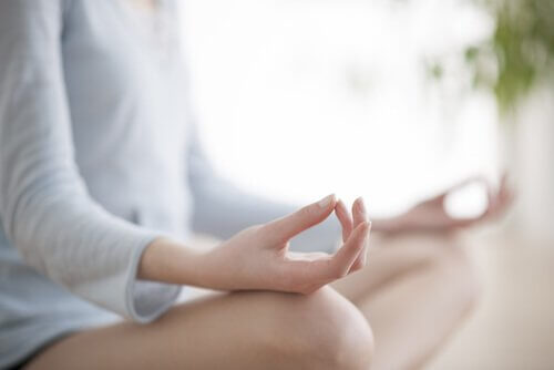 Posing for meditation