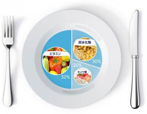 体重を減らすための食事の割合