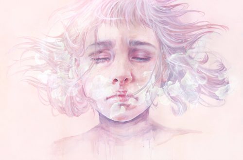 悲しい顔の女性