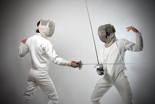 Playing fencing