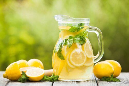 Jar of lemon juice