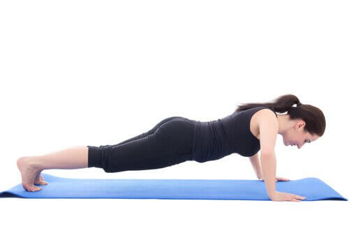 woman working out