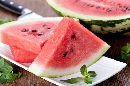sliced watermelon