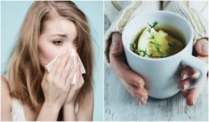 咳の症状を和らげるタイム、レモン、ハチミツ茶