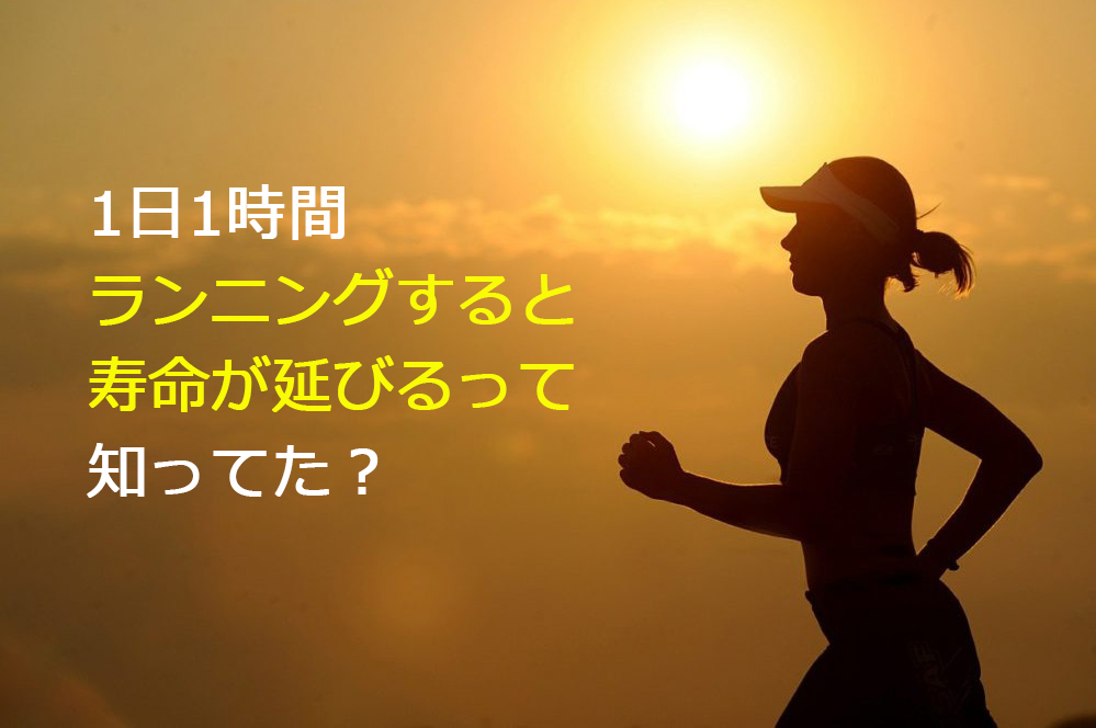 1日1時間のランニングで寿命が伸びる 1日1時間のランニングで寿命が伸びる