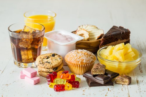 お菓子など糖分の多い食品