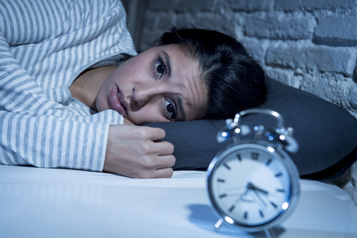 眠れない女性