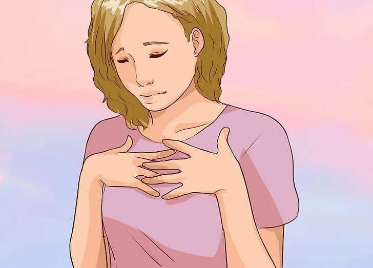 悲しむ女性
