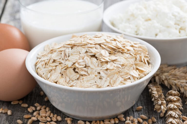 オーツ麦を食べる