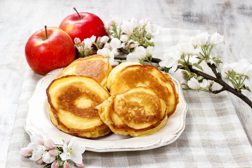 りんごのパンケーキ