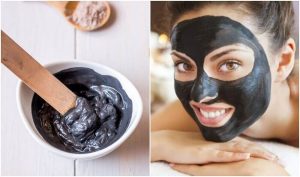 ニキビや毛穴汚れを取る黒いフェイスパック