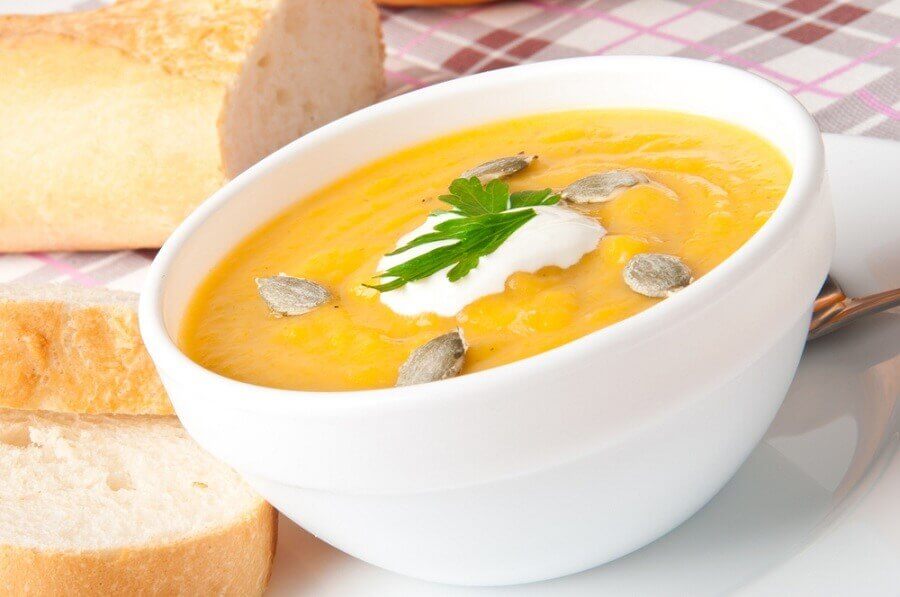 カボチャスープ