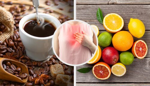 コーヒー、胸やけ、柑橘類
