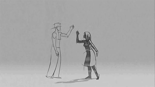 カップルのアニメーション