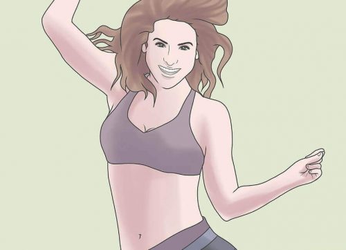 踊る女性