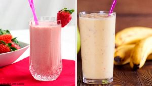 いちごとバナナを使った5つの朝食スムージー
