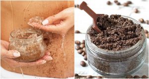 ストレッチマークに効果的なコーヒーとココナッツオイルスクラブ