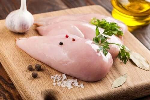 鶏胸肉とにんにく