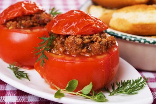 トマトの詰め物