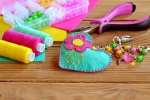 リサイクル品から手作りキーホルダーを作ろう