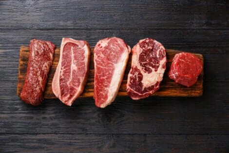 食品添加物の種類　赤身肉